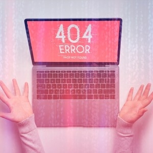 ejemplo de una página 404 mal diseñada