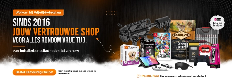 Vrijetijdwinkel heldenafbeelding