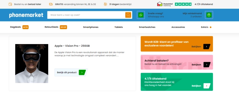 PhoneMarket.nl heldenafbeelding