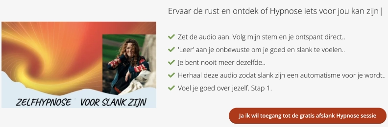 Slankmethypnose heldenafbeelding