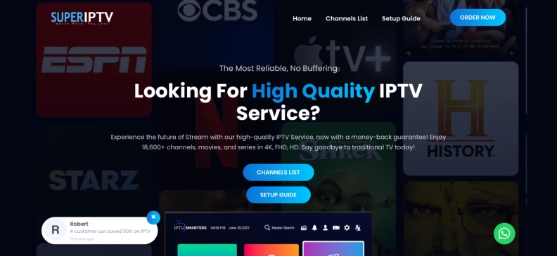 Super IPTV hero image