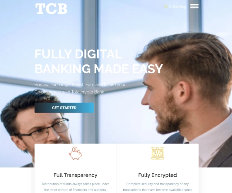 Totalcryptobank hero image