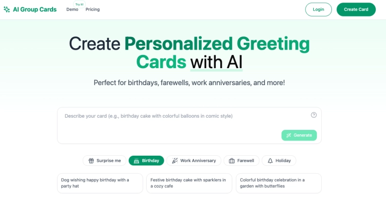 AI Group Cards hero image