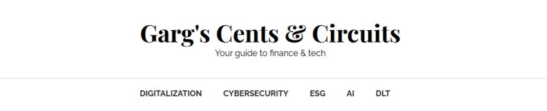 Garg's Cents & Circuits hero image