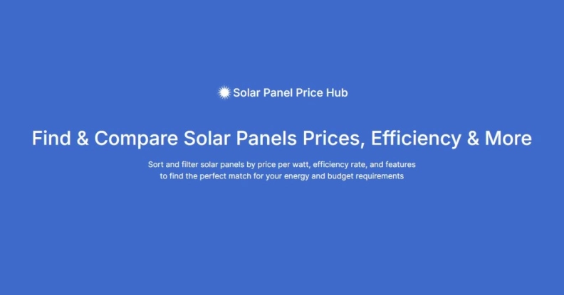 Solar Panel Price Hub hero image