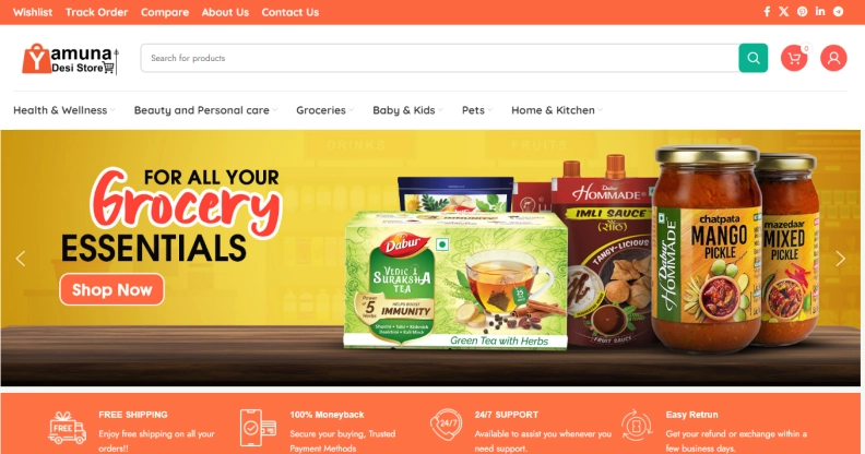 Yamuna Desi Store hero image