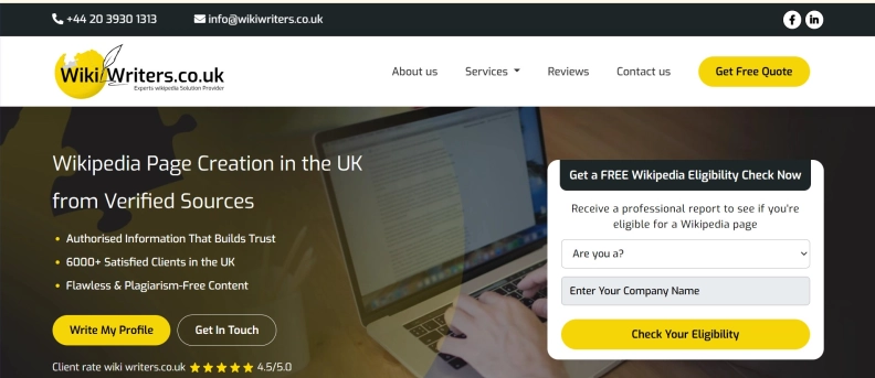 Wiki Writers UK hero image