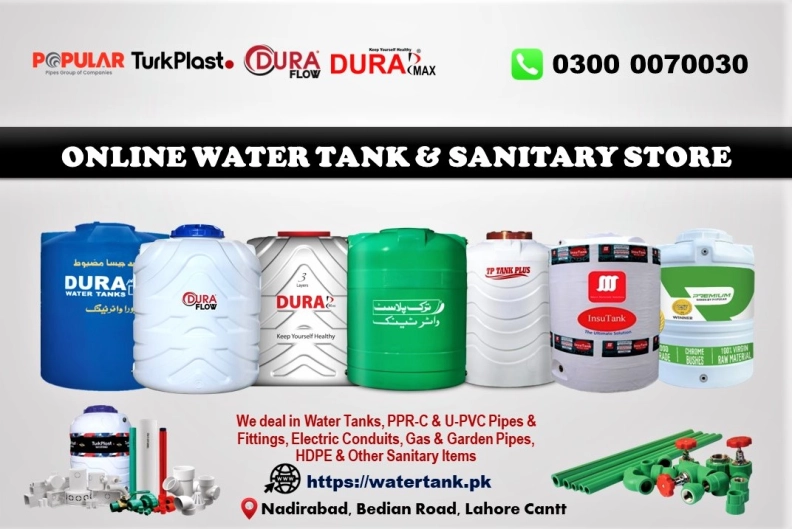 Online Water Tank & Sanitary Store hero image
