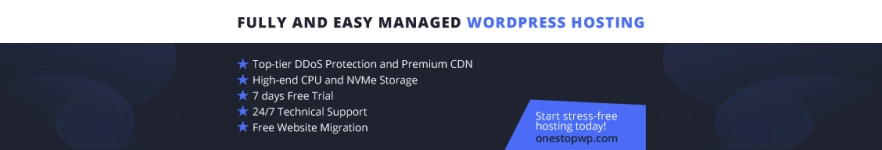 OneStopWP hero image
