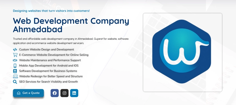 Web Development Company Ahmedabad hero image