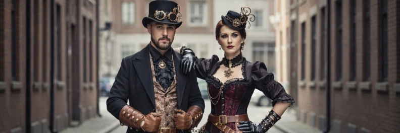 Steampunk Welt Heldenbild