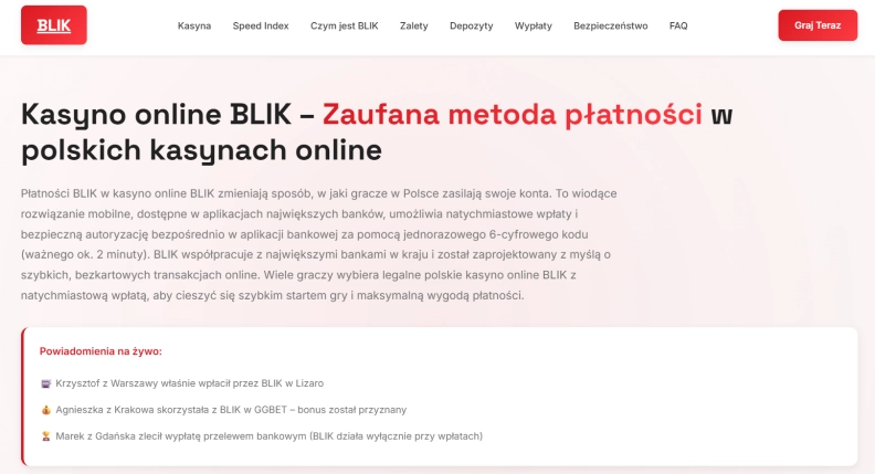 Kasyno online BLIK hero image