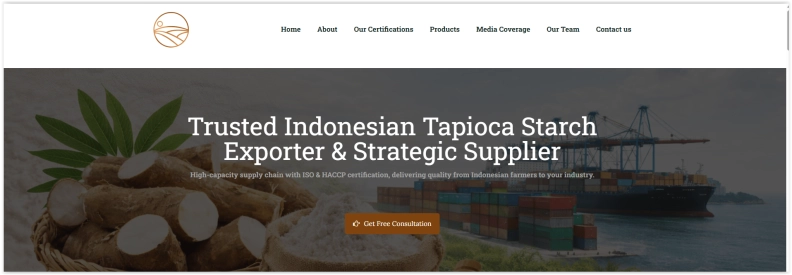 Agroloka Tapioca & Cassava Starch Supplier hero image