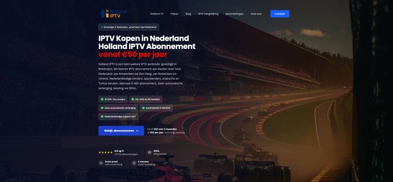 Holland IPTV heldenafbeelding
