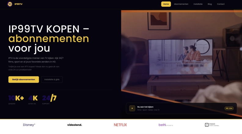 IP99TV heldenafbeelding