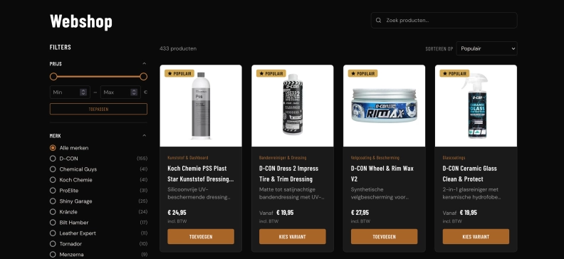 T&H Car Care heldenafbeelding