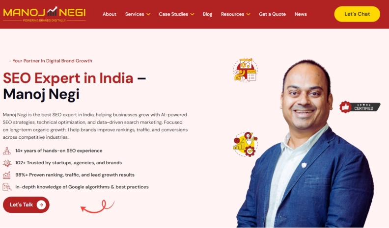 Manoj Negi SEO Expert hero image