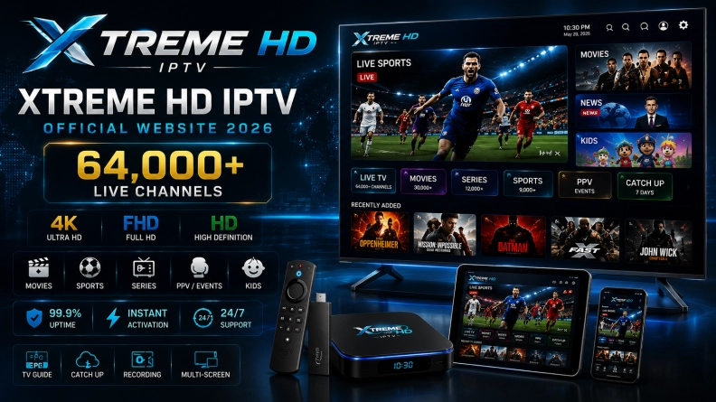 XtremeHD IPTV hero image