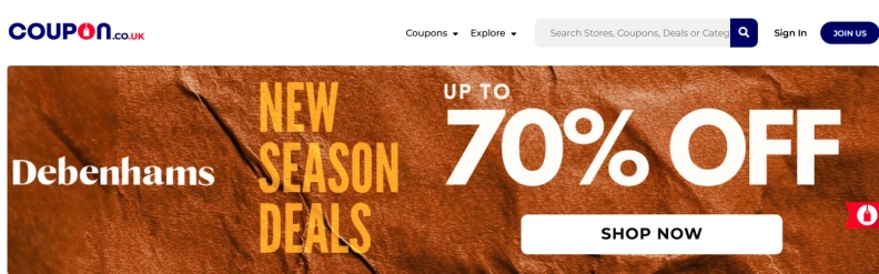 Coupon UK hero image