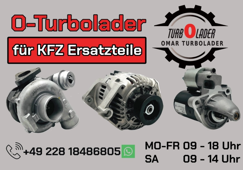 O-Turbolader - Turbolader / Lichtmaschinen / Anlasser Generalüberholungen Instandsetzungen Austausch Heldenbild