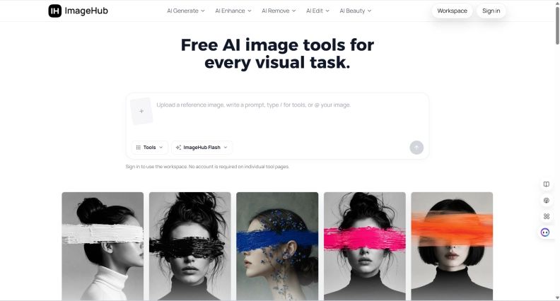 ImageHub hero image