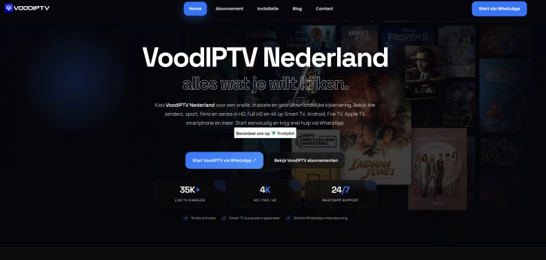 VoodIPTV Officieel heldenafbeelding